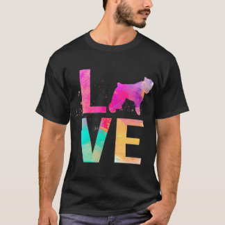 Colorful Dog Mom Gifts Bouvier Des Flandres T-Shir T Shirt