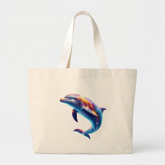 Colorful Dolphin Cute Arts Jumbo Tygkasse
