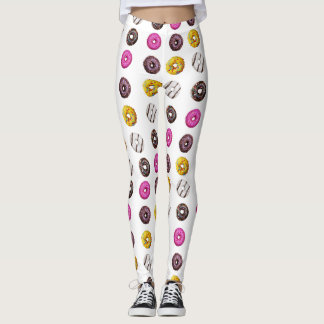 Colorful Donuts Seamless Pattern – Sweet Bakery Tr Leggings
