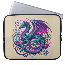 Colorful Dragon Lavender Laptop Fodral