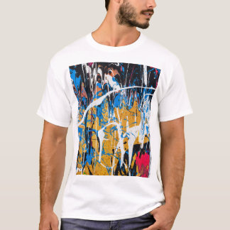 Colorful dripping paint: graffiti wall. t shirt