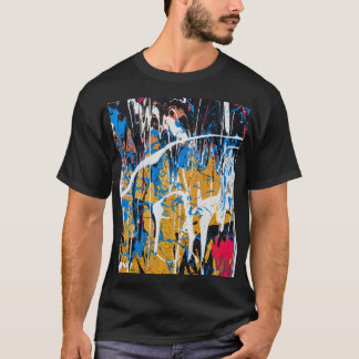 Colorful dripping paint: graffiti wall. t shirt