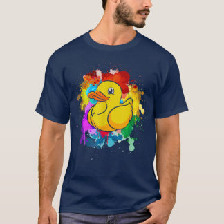 Colorful Duckling Ducky Bath Leksak Duckie Cute Ru T Shirt