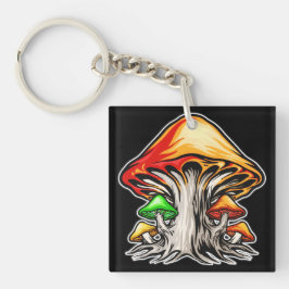 Colorful Earthy Psychedelic Mushroom Art