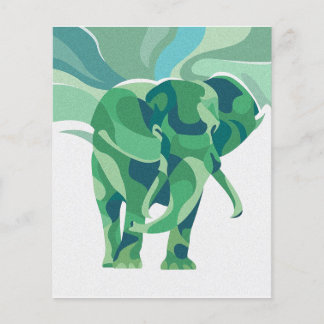 Colorful Elephant Gift | Lönsam gåva till Valentin Flygblad