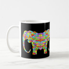 Colorful Elephant Kaffemugg