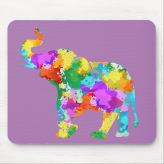 Colorful Elephant Mousepad Musmatta