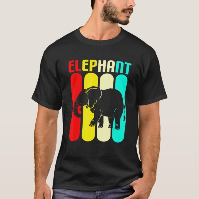 Colorful Elephant T Shirt (Framsida)