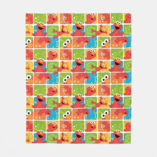 Colorful Elmo Grid Mönster Fleecefilt