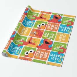 Colorful Elmo Grid Mönster Presentpapper