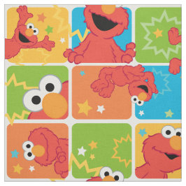 Colorful Elmo Grid Mönster Tyg