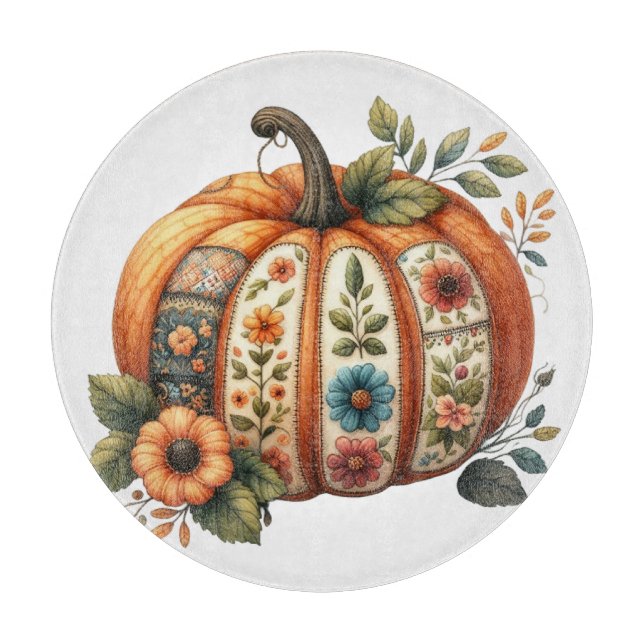 COLORFUL EMBROIDERY LOOK FALL PUMPKIN (Framsidan)