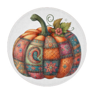 COLORFUL EMBROIDERY LOOK FALL PUMPKIN