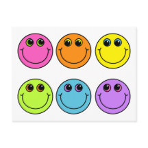 Colorful Emoji Ansikte
