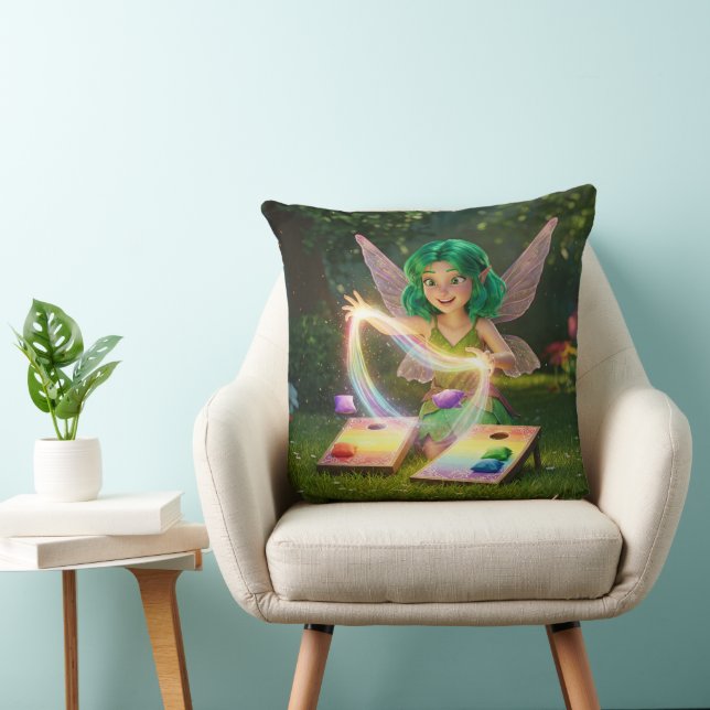 Colorful Fairy Bridal Shower  Kudde (Stol)