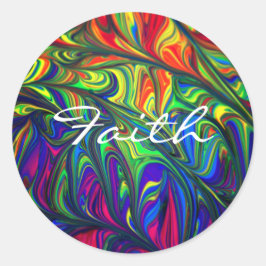 Colorful Faith Runt Klistermärke