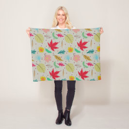 Colorful Fantastisk Abstrakt Fleece Blanket