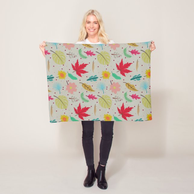 Colorful Fantastisk Abstrakt Fleece Blanket (På plats)