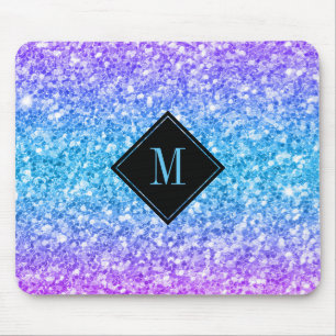 Colorful Faux Glitter Monogram Musmatta