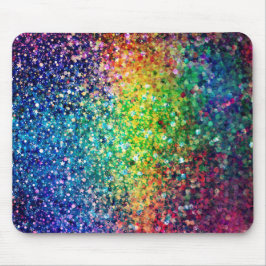 Colorful faux glitter musmatta