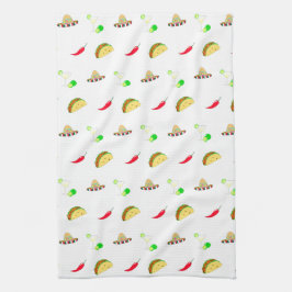 Colorful Festive Cinco de Mayo 2025 Dancing Cactus Kökshandduk