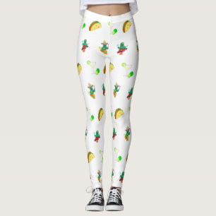 Colorful Festive Cinco de Mayo 2025 Dancing Cactus Leggings