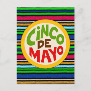 Colorful Fiesta Cinco De Mayo Vykort