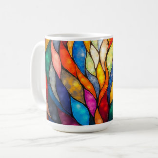 Colorful flames. kaffemugg