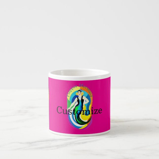 Colorful Flapper Mermaid Thunder_Cove Espressomugg (Framsidan)
