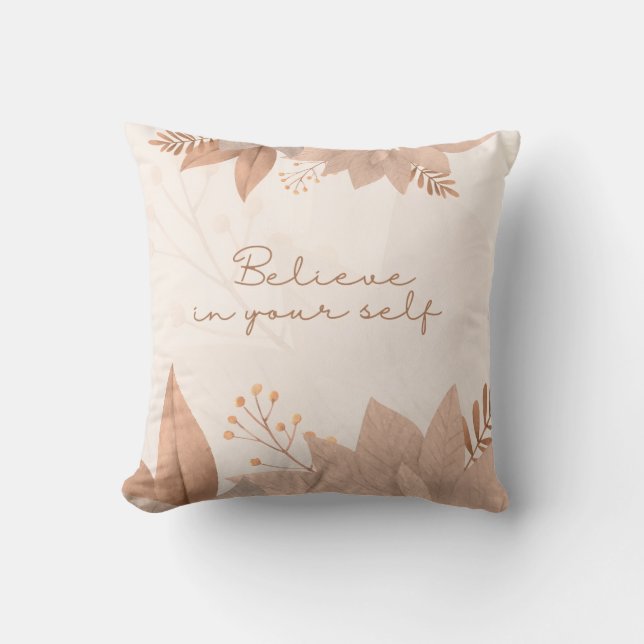 Colorful Floral Pattern Pillow Kudde (Framsida)