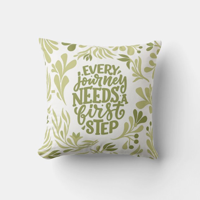 Colorful Floral Pattern Pillow Kudde (Framsida)