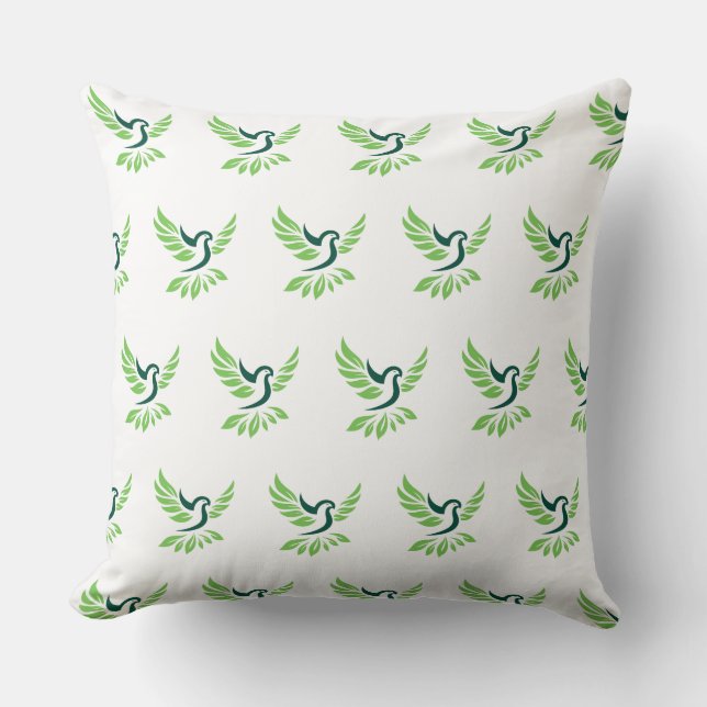 Colorful Floral Pattern Pillow Kudde (Framsida)