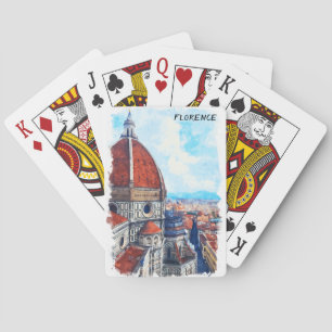 Colorful Florence Italien Duomo Cathedral Casinokort
