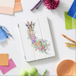 Colorful Flowers Bouquet Giraffe - Teckning Modern iPad Air Skydd<br><div class="desc">Colorful Flowers Bouquet Giraffe - Teckning Modern Sweet Romantic Blommigt Animal Collection by MIGNED</div>