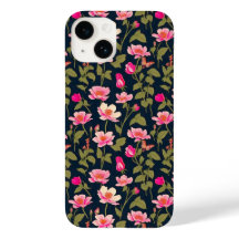 Colorful flowers-Floral pattern 22 - Iphone Case