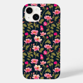 Colorful flowers-Floral pattern 22 - Iphone Case