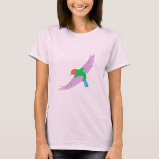 Colorful Flying Bird Art – Vibrant Nature-Inspired T Shirt