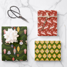 Colorful Folk Art-Helgdag jul