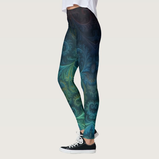 Colorful Fractal Leggings (Vänster)
