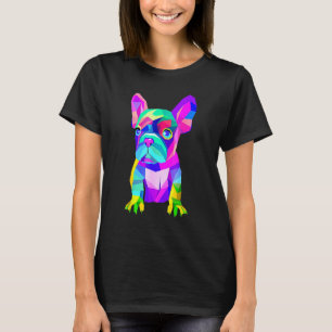 Colorful French Bull Dog Pappa Mamma Boy Girl T Shirt