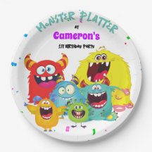Colorful Fun Kawaii Monster Round