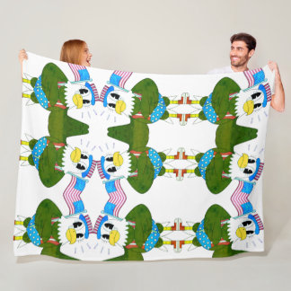 Colorful Funny Bird Pattern Kids Throw Blanket Fleecefilt