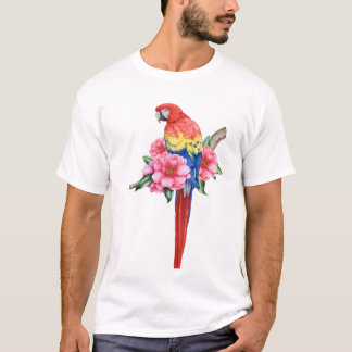Colorful Funny Parrot T-Shirt | Tropiska fåglar Kä