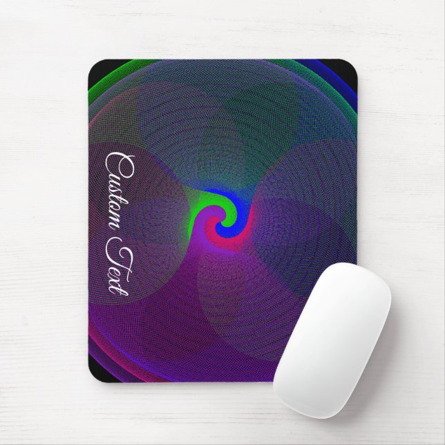 Colorful Fused Center Geometric Mouse Pad Musmatta (Med mus)
