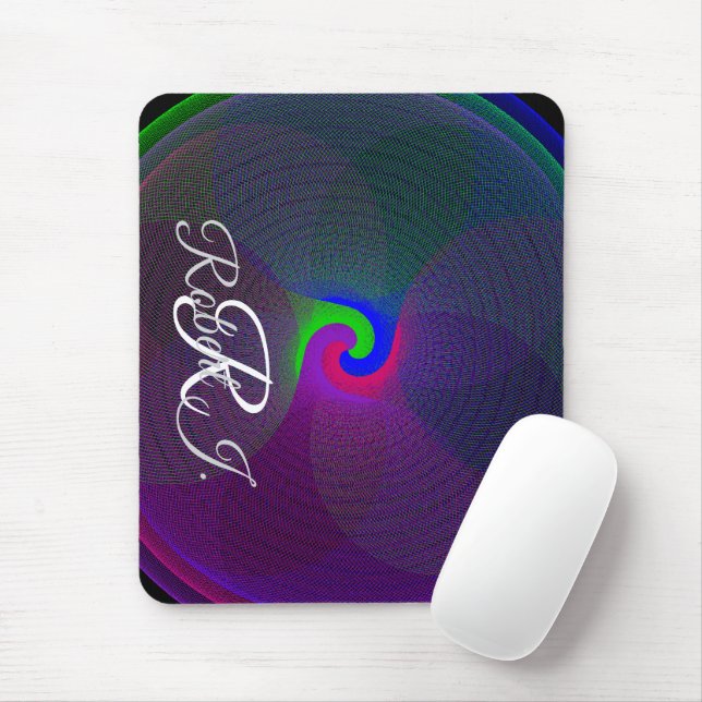 Colorful Fused Center Geometric Mouse Pad Musmatta (Med mus)