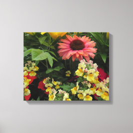 Colorful Garden Flowers Canvas