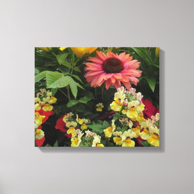Colorful Garden Flowers Canvas (Framsida)