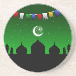 Colorful Garland with Mosque Underlägg Sandsten