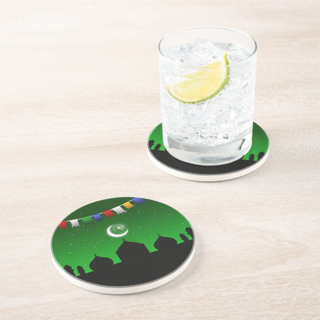 Colorful Garland with Mosque Underlägg Sandsten (Sidan)