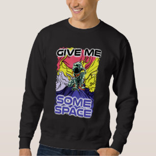 Colorful Ge Me lite space astronaut Man Woman De Lång Ärmad Tröja